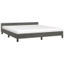 Dark gray velvet bed frame with headboard 180x200 cm by vidaXL, Beds and slatted bases - Ref: Foro24-347586, Price: 134,65 €,...