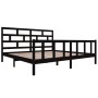 Solid black pine wood bed frame 200x200 cm by vidaXL, Beds and slatted bases - Ref: Foro24-3101372, Price: 212,89 €, Discount: %