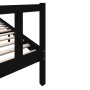 Solid black pine wood bed frame 200x200 cm by vidaXL, Beds and slatted bases - Ref: Foro24-3101372, Price: 212,89 €, Discount: %