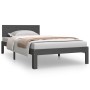 Estructura de cama madera maciza de pino gris 100x200 cm de vidaXL, Camas y somieres - Ref: Foro24-810487, Precio: 113,99 €, ...