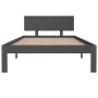 Estructura de cama madera maciza de pino gris 100x200 cm de vidaXL, Camas y somieres - Ref: Foro24-810487, Precio: 113,99 €, ...