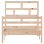 Solid pine wood bed frame 100x200 cm by vidaXL, Beds and slatted bases - Ref: Foro24-3101273, Price: 101,99 €, Discount: %