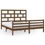 Estructura de cama madera maciza marrón miel 180x200 cm de vidaXL, Camas y somieres - Ref: Foro24-3101301, Precio: 185,93 €, ...