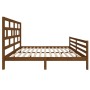 Estructura de cama madera maciza marrón miel 180x200 cm de vidaXL, Camas y somieres - Ref: Foro24-3101301, Precio: 185,93 €, ...