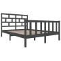 Estructura de cama madera maciza de pino gris 150x200 cm de vidaXL, Camas y somieres - Ref: Foro24-3101355, Precio: 170,46 €,...