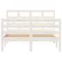 Estructura de cama madera maciza de pino blanco 120x200 cm de vidaXL, Camas y somieres - Ref: Foro24-3101279, Precio: 132,08 ...