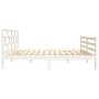 Estructura de cama madera maciza de pino blanco 120x200 cm de vidaXL, Camas y somieres - Ref: Foro24-3101279, Precio: 132,08 ...