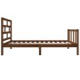 Estructura de cama madera maciza de pino marrón miel 100x200 cm de vidaXL, Camas y somieres - Ref: Foro24-3101341, Precio: 11...