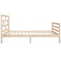 Estructura de cama individual de madera maciza 90x190 cm de vidaXL, Camas y somieres - Ref: Foro24-3101248, Precio: 90,99 €, ...