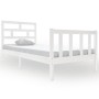 Estructura de cama madera maciza de pino blanco 90x190 cm de vidaXL, Camas y somieres - Ref: Foro24-3101314, Precio: 107,92 €...