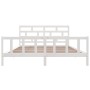 Solid white pine wood bed frame 200x200 cm by vidaXL, Beds and slatted bases - Ref: Foro24-3101369, Price: 163,41 €, Discount: %