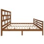 Estructura de cama madera maciza de pino marrón miel 200x200 cm de vidaXL, Camas y somieres - Ref: Foro24-3101306, Precio: 17...