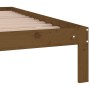 Estructura de cama madera maciza king marrón miel 150x200 cm de vidaXL, Camas y somieres - Ref: Foro24-810373, Precio: 96,74 ...