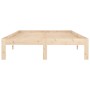 Estructura de cama madera maciza de pino 120x200 cm de vidaXL, Camas y somieres - Ref: Foro24-810360, Precio: 84,25 €, Descue...