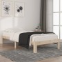 Solid pine wood bed frame 90x200 cm by vidaXL, Beds and slatted bases - Ref: Foro24-810350, Price: 64,61 €, Discount: %