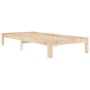 Solid pine wood bed frame 90x200 cm by vidaXL, Beds and slatted bases - Ref: Foro24-810350, Price: 64,61 €, Discount: %