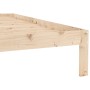 Solid pine wood bed frame 90x200 cm by vidaXL, Beds and slatted bases - Ref: Foro24-810350, Price: 64,61 €, Discount: %