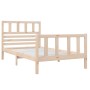 Estructura de cama individual de madera maciza 90x190 cm de vidaXL, Camas y somieres - Ref: Foro24-3101118, Precio: 100,43 €,...