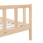 Estructura de cama individual de madera maciza 90x190 cm de vidaXL, Camas y somieres - Ref: Foro24-3101118, Precio: 100,43 €,...