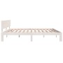 Solid white pine wood bed frame 200x200 cm by vidaXL, Beds and slatted bases - Ref: Foro24-810516, Price: 148,27 €, Discount: %