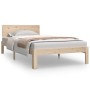 Estructura de cama madera maciza de pino 100x200 cm de vidaXL, Camas y somieres - Ref: Foro24-810485, Precio: 85,99 €, Descue...