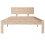 Estructura de cama madera maciza de pino 100x200 cm de vidaXL, Camas y somieres - Ref: Foro24-810485, Precio: 85,99 €, Descue...