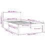 Estructura de cama madera maciza de pino 100x200 cm de vidaXL, Camas y somieres - Ref: Foro24-810485, Precio: 85,99 €, Descue...