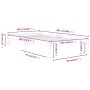 Solid white pine wood bed frame 100x200 cm by vidaXL, Beds and slatted bases - Ref: Foro24-810356, Price: 88,50 €, Discount: %