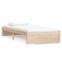 Solid wood bed frame 90x200 cm by vidaXL, Beds and slatted bases - Ref: Foro24-814934, Price: 91,99 €, Discount: %