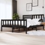 Super king black solid wood bed frame 180x200 cm by vidaXL, Beds and slatted bases - Ref: Foro24-3101172, Price: 212,65 €, Di...