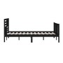 Super king black solid wood bed frame 180x200 cm by vidaXL, Beds and slatted bases - Ref: Foro24-3101172, Price: 212,65 €, Di...