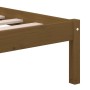 Honey brown solid pine wood bed frame 200x200 cm by vidaXL, Beds and slatted bases - Ref: Foro24-3101241, Price: 167,33 €, Di...