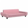 Rosa Samt Kinder Sofa 100x54x33 cm von vidaXL, Baby- und Kleinkindmöbel - Ref: Foro24-3196382, Preis: 82,99 €, Rabatt: %