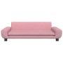 Pink velvet children's sofa 100x54x33 cm by vidaXL, Baby and Toddler Furniture - Ref: Foro24-3196382, Price: 82,99 €, Discoun...