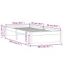 Bettrahmen aus Massivholz 75x190 cm von vidaXL, Betten und Lattenroste - Ref: Foro24-814909, Preis: 54,61 €, Rabatt: %