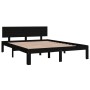 Estructura de cama de madera maciza de pino negro 140x190 cm de vidaXL, Camas y somieres - Ref: Foro24-810479, Precio: 105,99...