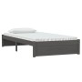 Gray solid wood bed frame 100x200 cm by vidaXL, Beds and slatted bases - Ref: Foro24-814941, Price: 78,99 €, Discount: %