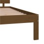 Estructura de cama madera maciza de pino marrón miel 200x200 cm de vidaXL, Camas y somieres - Ref: Foro24-810518, Precio: 217...