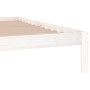 Estructura de cama madera maciza de pino blanco 200x200 cm de vidaXL, Camas y somieres - Ref: Foro24-810386, Precio: 122,17 €...