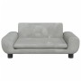 Children's sofa in light gray velvet 70x45x33 cm by vidaXL, Baby and Toddler Furniture - Ref: Foro24-3196387, Price: 64,99 €,...