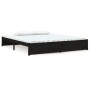 Estructura de cama madera maciza Super King negro 180x200 cm de vidaXL, Camas y somieres - Ref: Foro24-814968, Precio: 186,99...