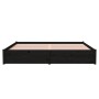 Estructura de cama madera maciza Super King negro 180x200 cm de vidaXL, Camas y somieres - Ref: Foro24-814968, Precio: 186,99...