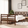 Solid pine wood bed frame honey brown 120x200 cm by vidaXL, Beds and slatted bases - Ref: Foro24-3101281, Price: 141,74 €, Di...