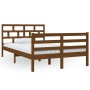 Solid pine wood bed frame honey brown 120x200 cm by vidaXL, Beds and slatted bases - Ref: Foro24-3101281, Price: 141,99 €, Di...