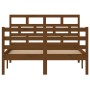 Solid pine wood bed frame honey brown 120x200 cm by vidaXL, Beds and slatted bases - Ref: Foro24-3101281, Price: 141,99 €, Di...