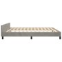 Light gray velvet bed frame with headboard 180x200cm by vidaXL, Beds and slatted bases - Ref: Foro24-347585, Price: 131,83 €,...