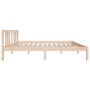 Estructura de cama de matrimonio madera maciza 135x190 cm de vidaXL, Camas y somieres - Ref: Foro24-814859, Precio: 93,80 €, ...