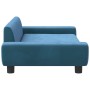 Blaues Samt-Kindersofa 100x54x33 cm von vidaXL, Baby- und Kleinkindmöbel - Ref: Foro24-3196379, Preis: 90,83 €, Rabatt: %