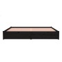 Estructura de cama de madera maciza negro 200x200 cm de vidaXL, Camas y somieres - Ref: Foro24-814973, Precio: 187,99 €, Desc...