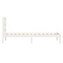 Solid white pine wood bed frame 100x200 cm by vidaXL, Beds and slatted bases - Ref: Foro24-3101209, Price: 134,72 €, Discount: %